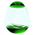 Glass Egg Recycle Bin M 